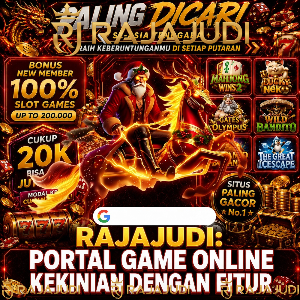 RAJAJUDI: Portal Game Online Kekinian dengan Fitur Interaktif dan Tampilan Modern